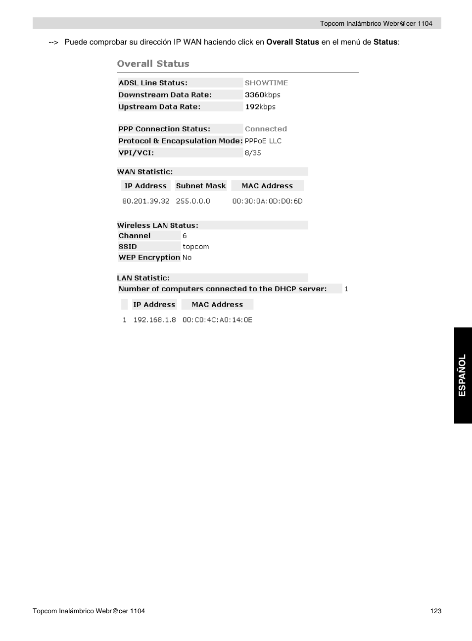 Topcom Wireless Webracer 1104 User Manual | Page 123 / 144