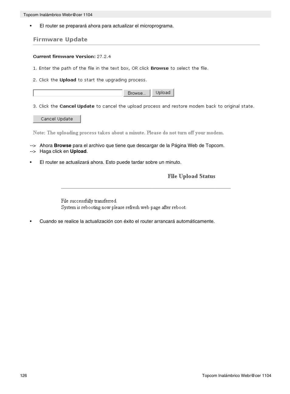 Topcom Wireless Webracer 1104 User Manual | Page 126 / 144