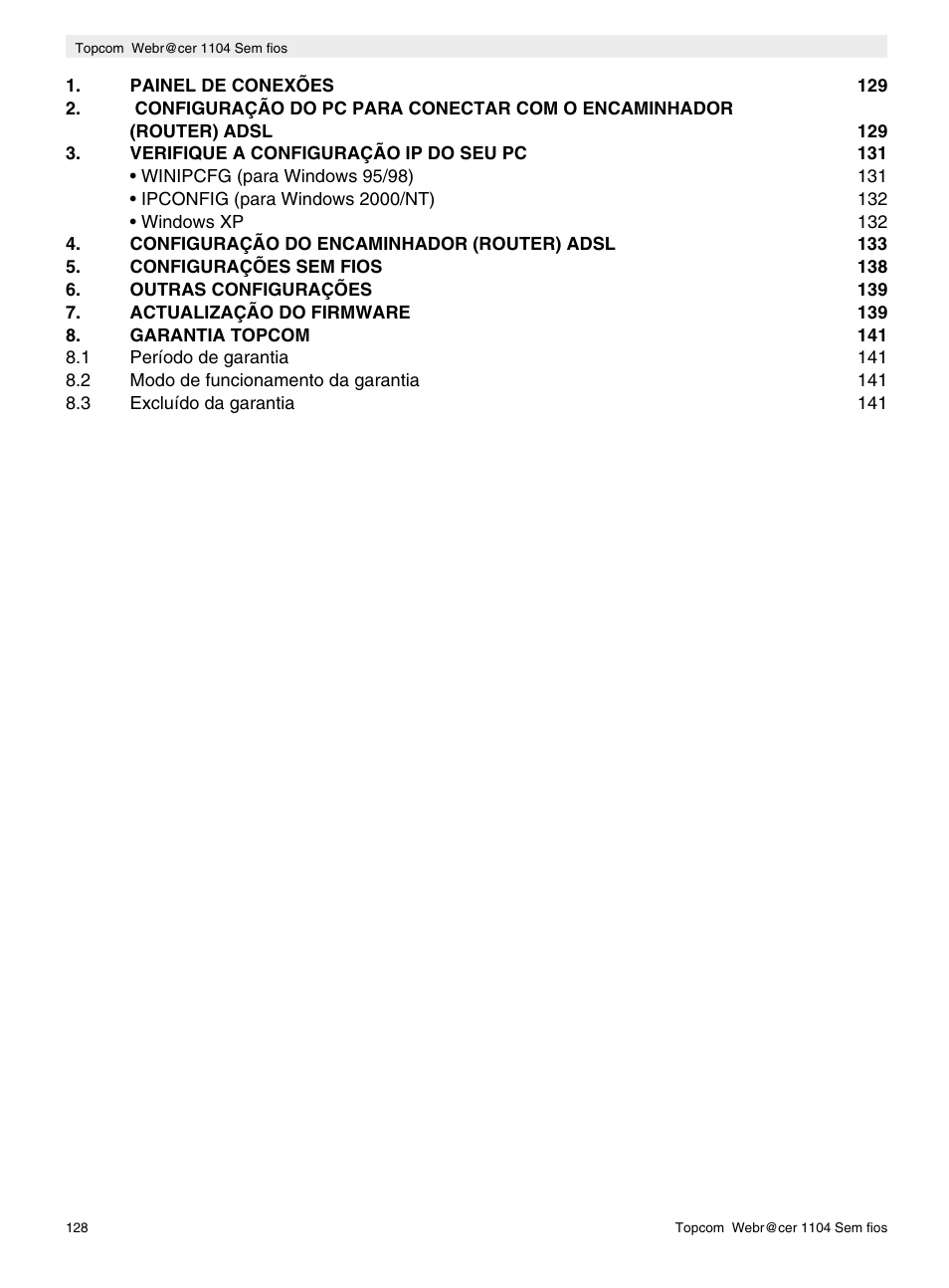 Topcom Wireless Webracer 1104 User Manual | Page 128 / 144