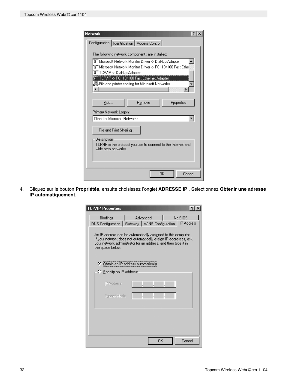 Topcom Wireless Webracer 1104 User Manual | Page 32 / 144