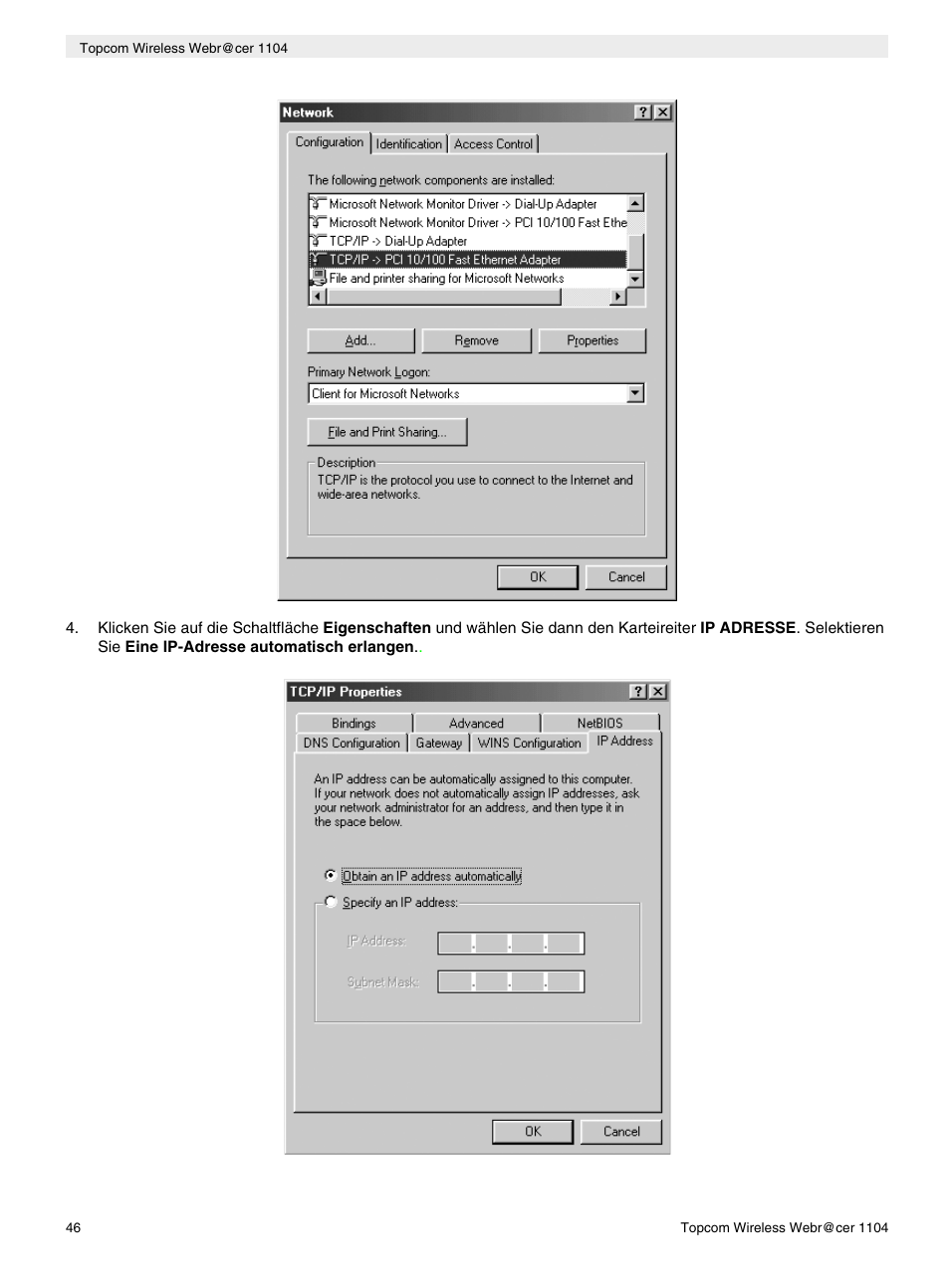 Topcom Wireless Webracer 1104 User Manual | Page 46 / 144