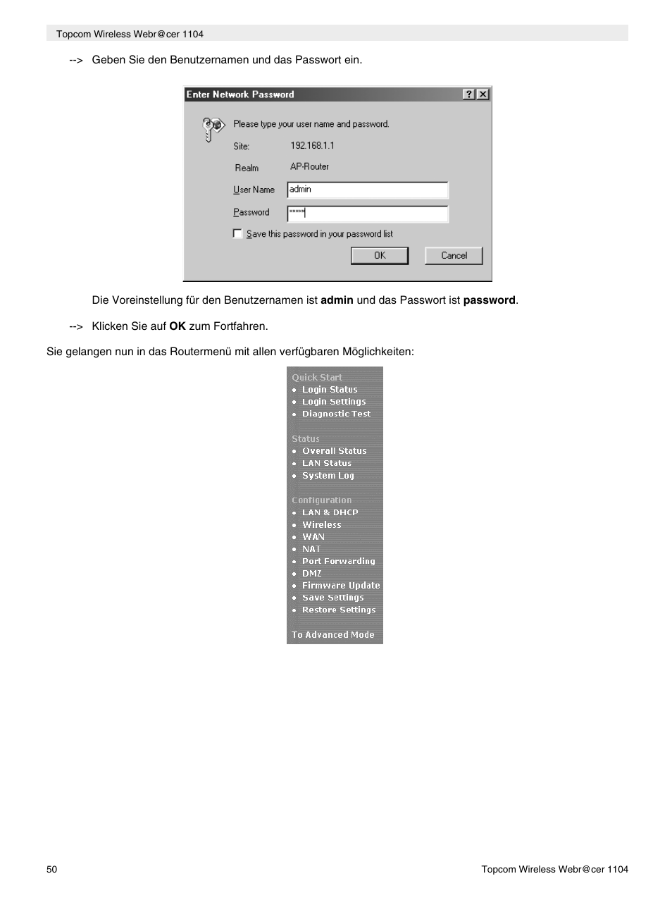 Topcom Wireless Webracer 1104 User Manual | Page 50 / 144