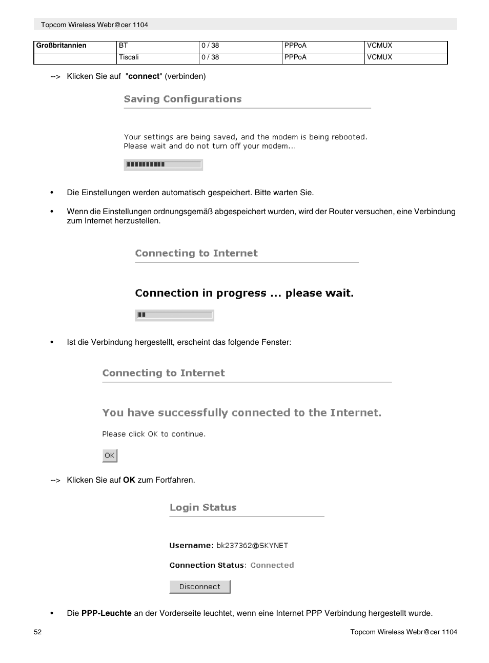 Topcom Wireless Webracer 1104 User Manual | Page 52 / 144