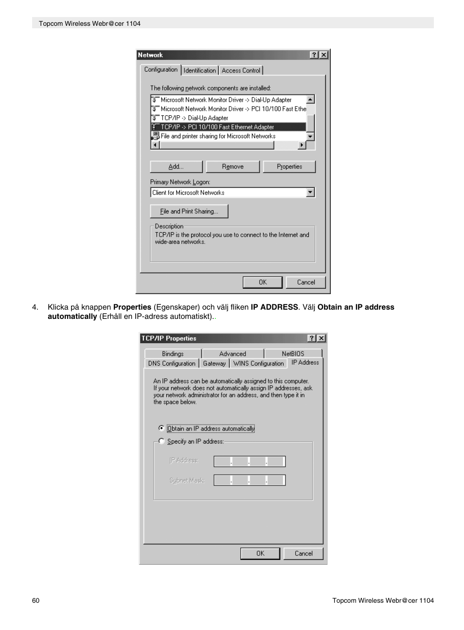 Topcom Wireless Webracer 1104 User Manual | Page 60 / 144