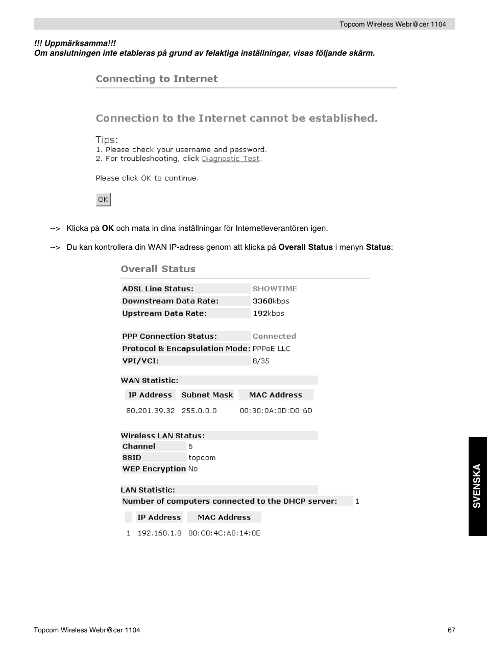 Topcom Wireless Webracer 1104 User Manual | Page 67 / 144