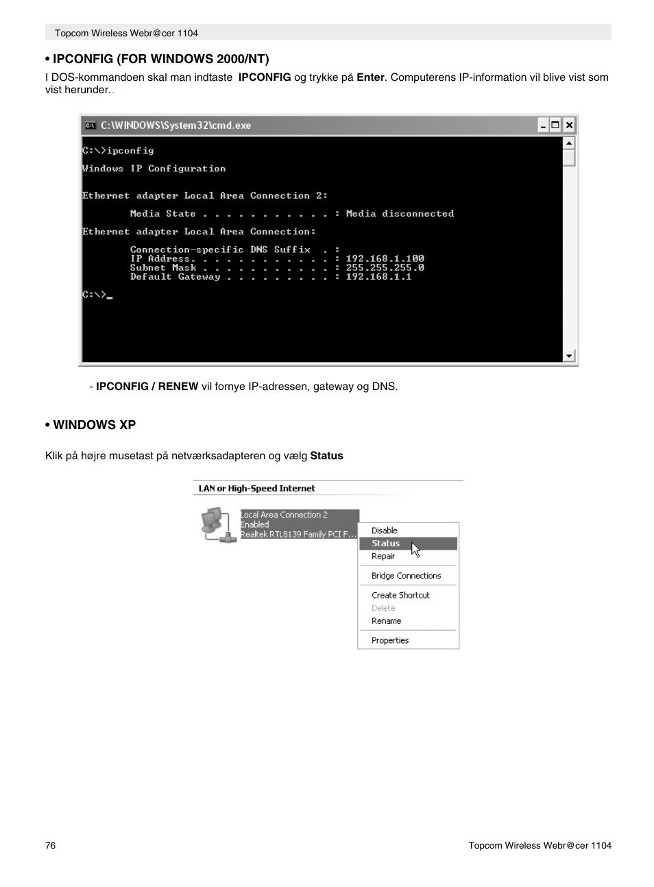 Topcom Wireless Webracer 1104 User Manual | Page 76 / 144