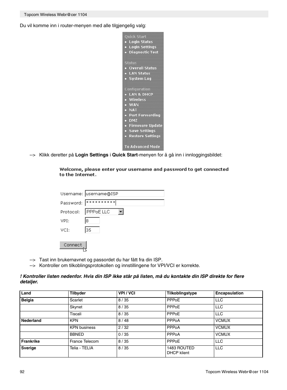 Topcom Wireless Webracer 1104 User Manual | Page 92 / 144