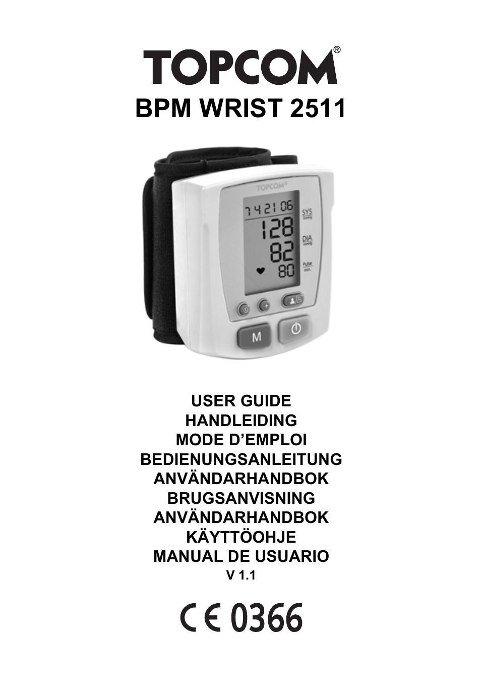 Topcom BPM WRIST 2511 User Manual | 104 pages