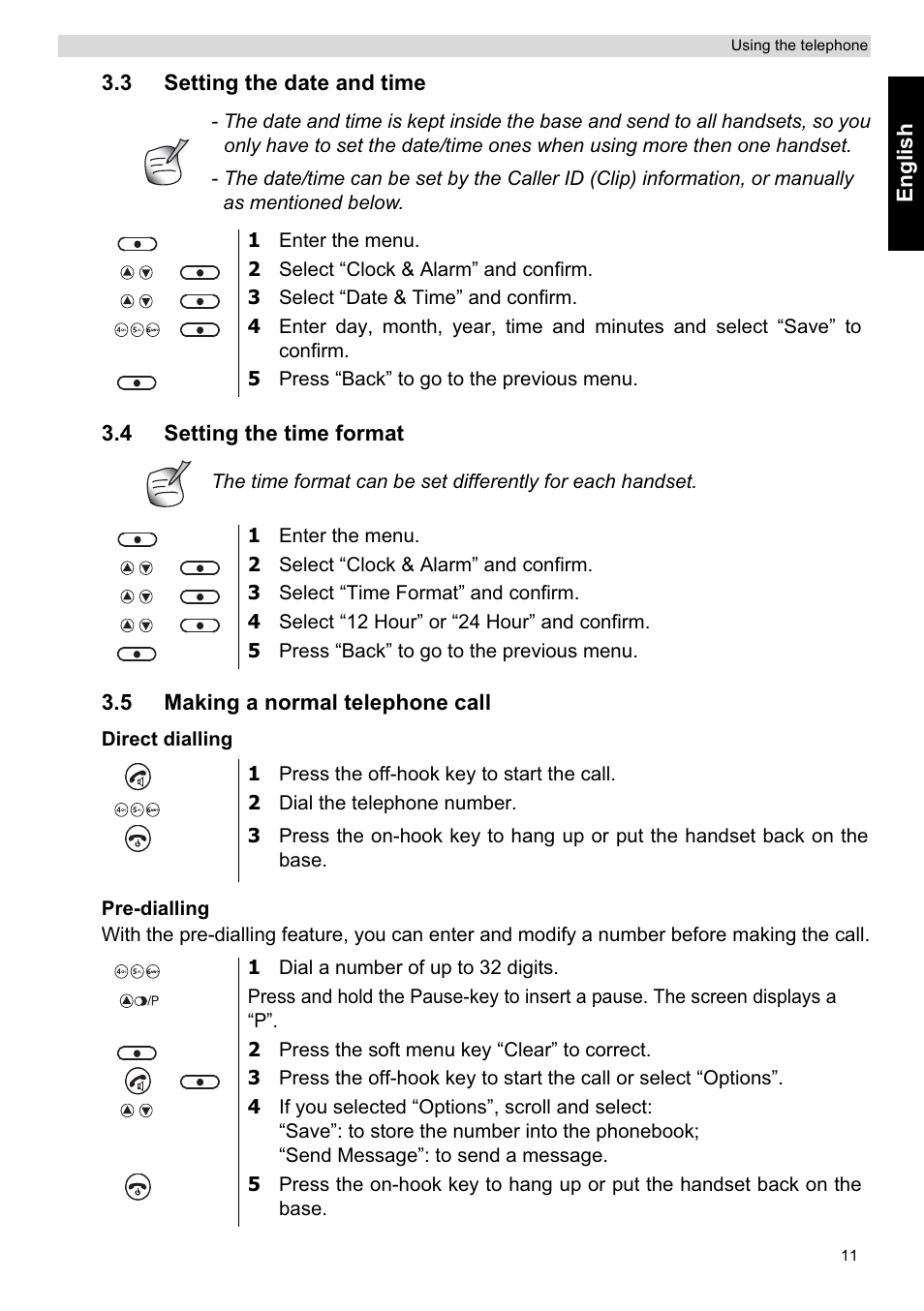 Topcom ORBIT User Manual | Page 11 / 40