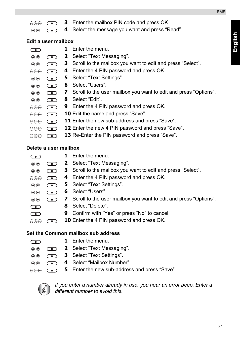 Topcom ORBIT User Manual | Page 31 / 40