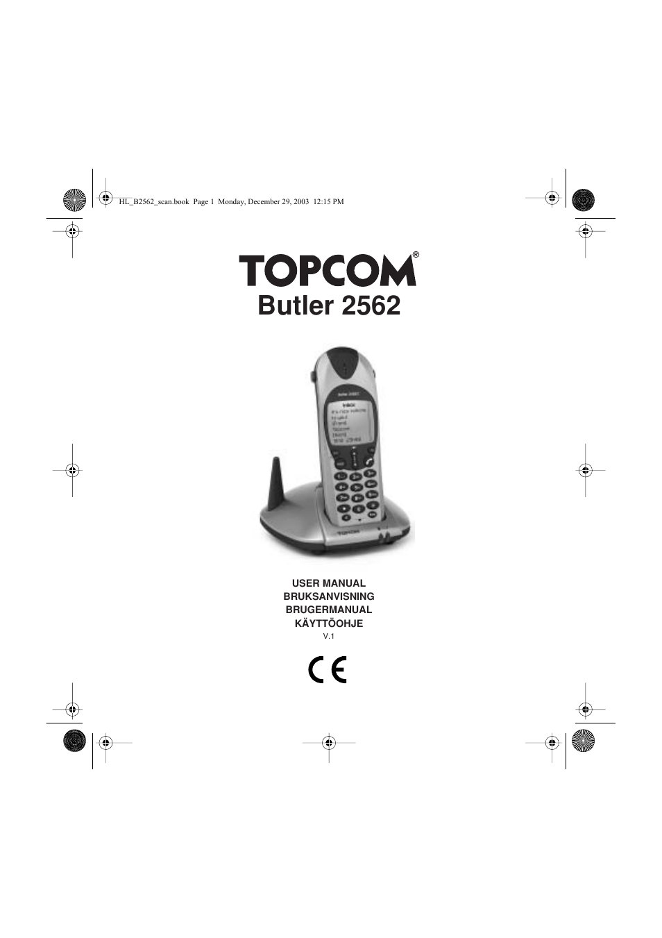 Topcom BUTLER 2562 User Manual | 144 pages