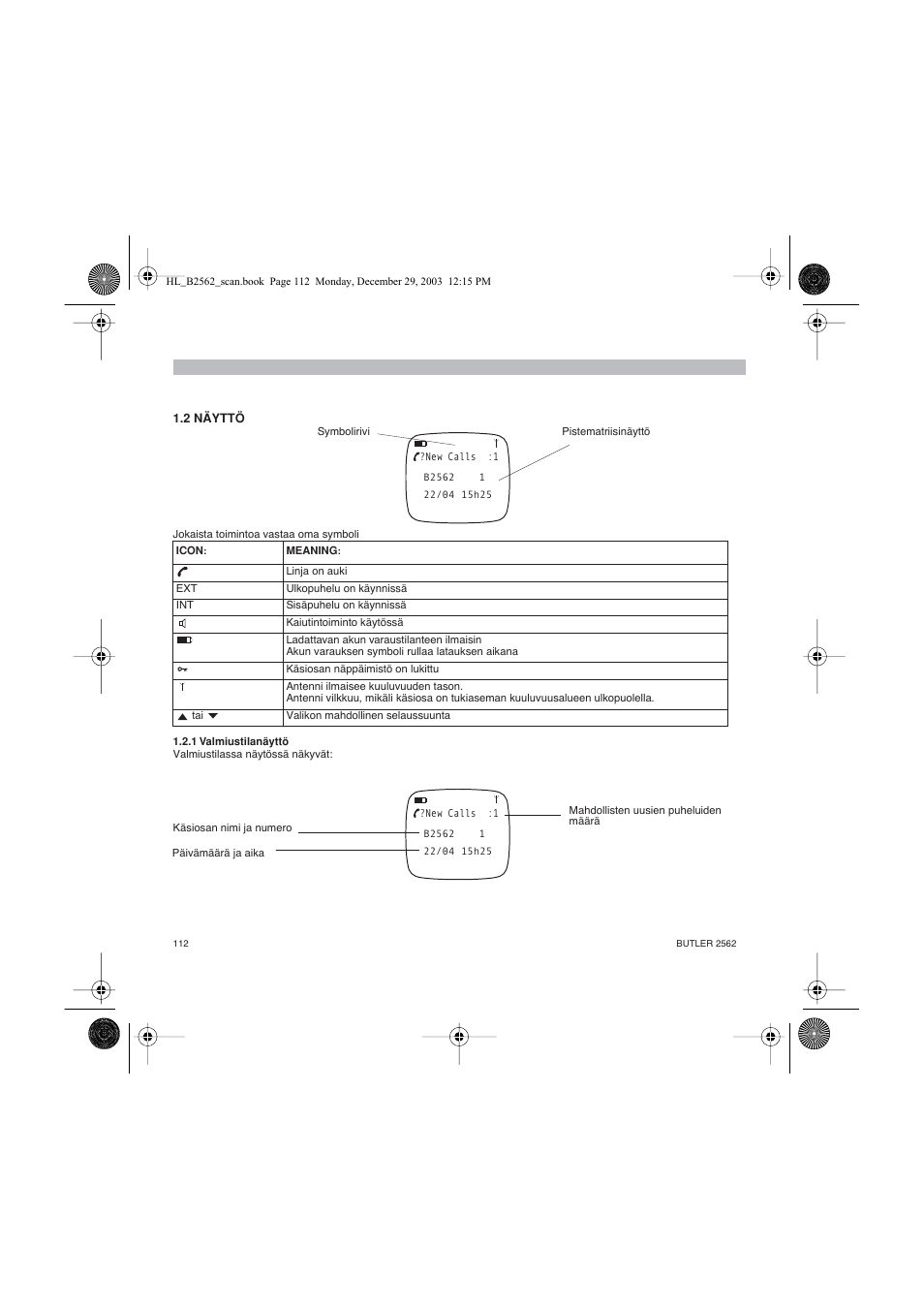 Topcom BUTLER 2562 User Manual | Page 112 / 144