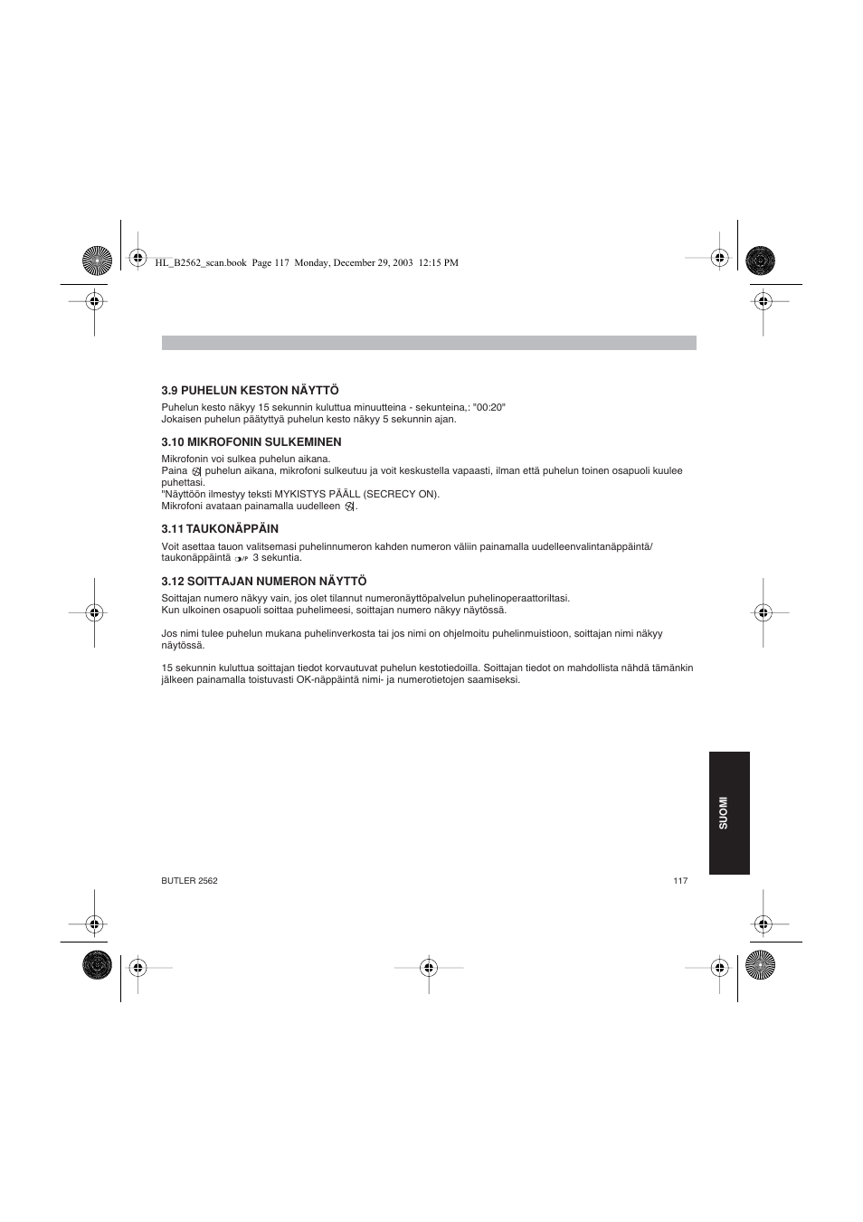 Topcom BUTLER 2562 User Manual | Page 117 / 144