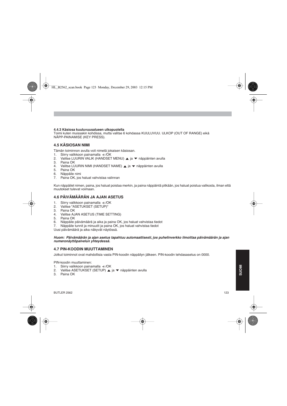 Topcom BUTLER 2562 User Manual | Page 123 / 144