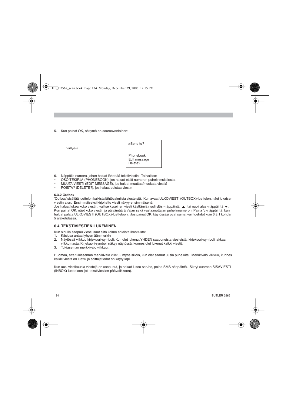 Topcom BUTLER 2562 User Manual | Page 134 / 144