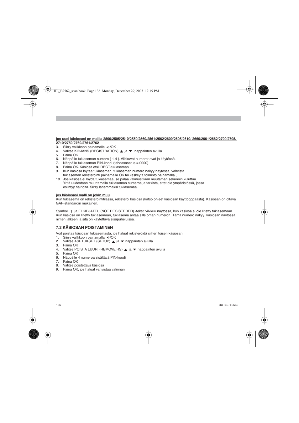 Topcom BUTLER 2562 User Manual | Page 136 / 144