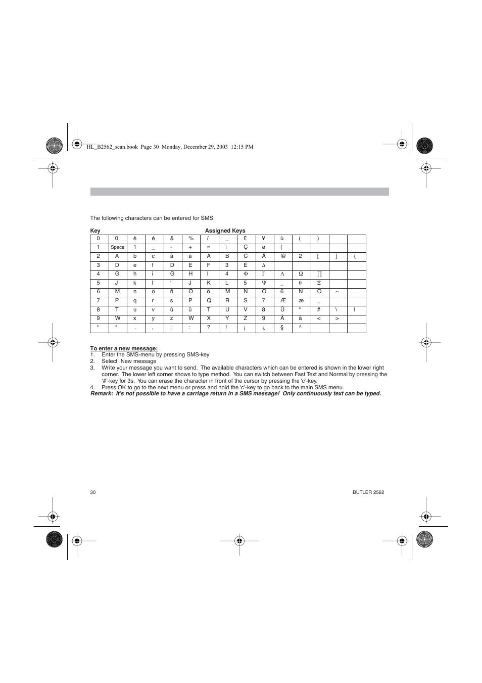 Topcom BUTLER 2562 User Manual | Page 30 / 144