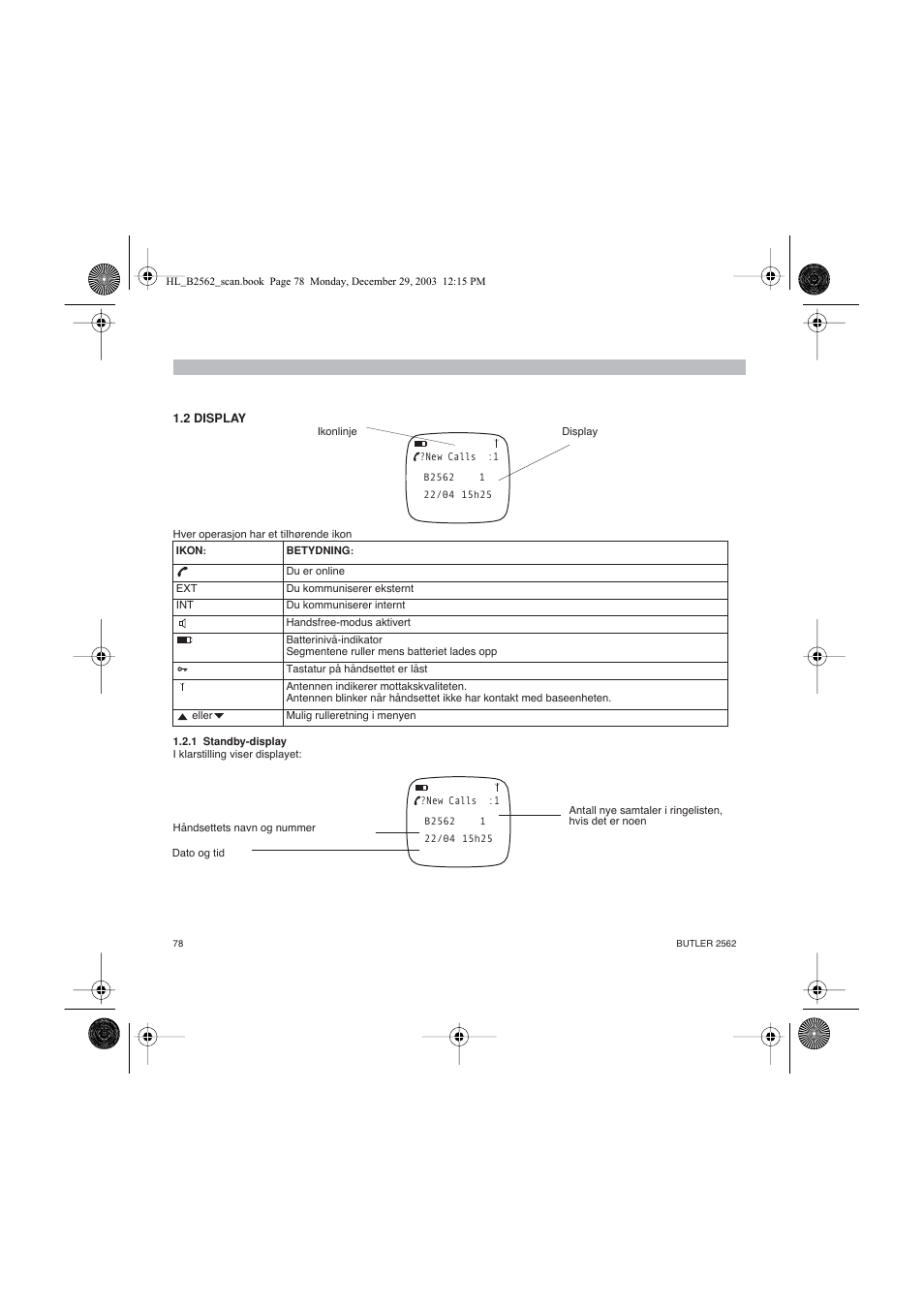 Topcom BUTLER 2562 User Manual | Page 78 / 144