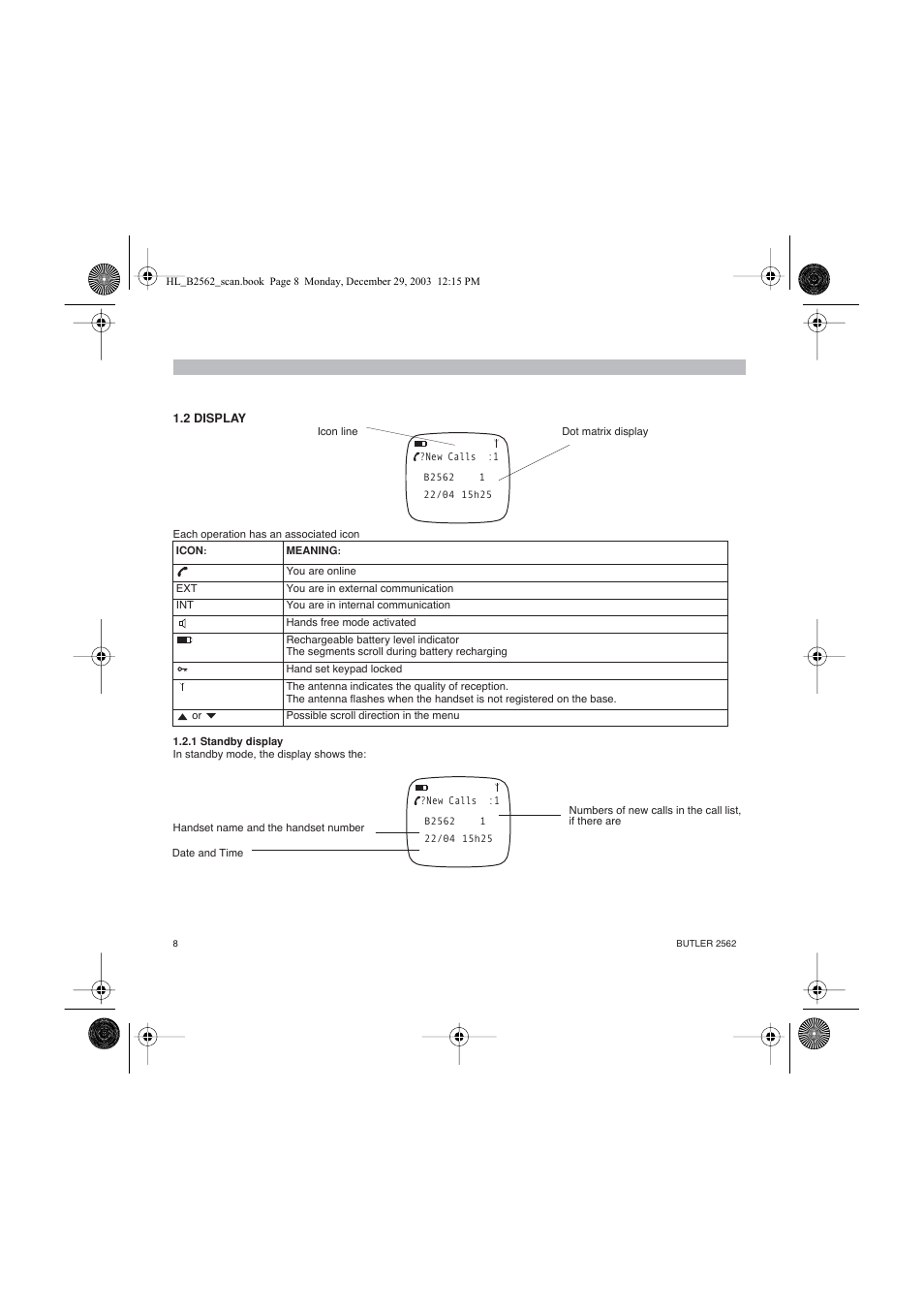 Topcom BUTLER 2562 User Manual | Page 8 / 144