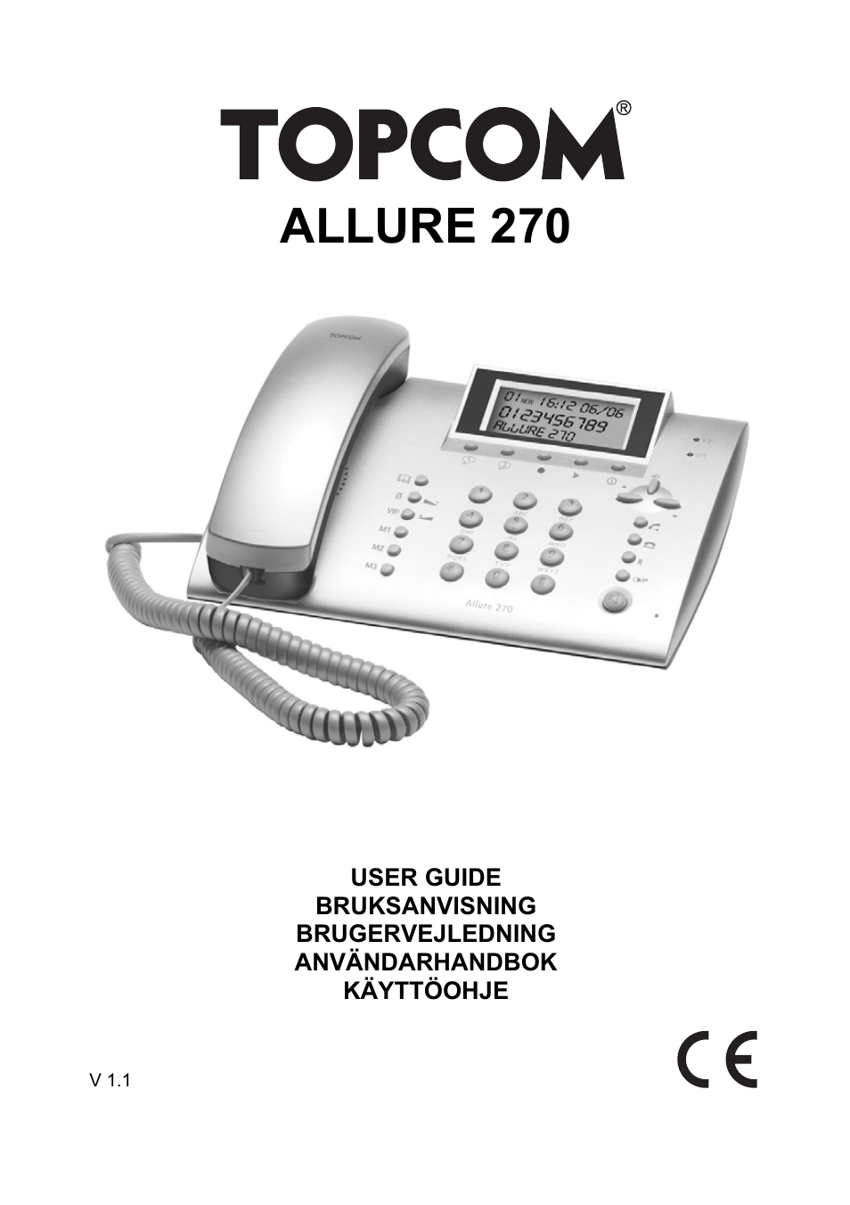 Topcom ALLURE 270 User Manual | 88 pages