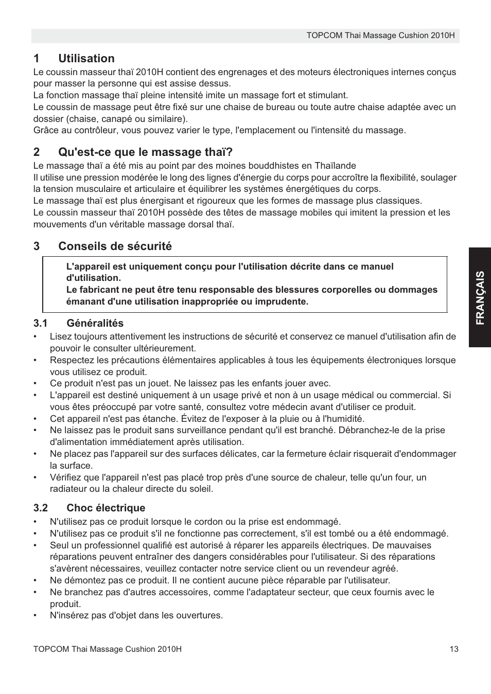 Topcom TMC-2010H User Manual | Page 13 / 72