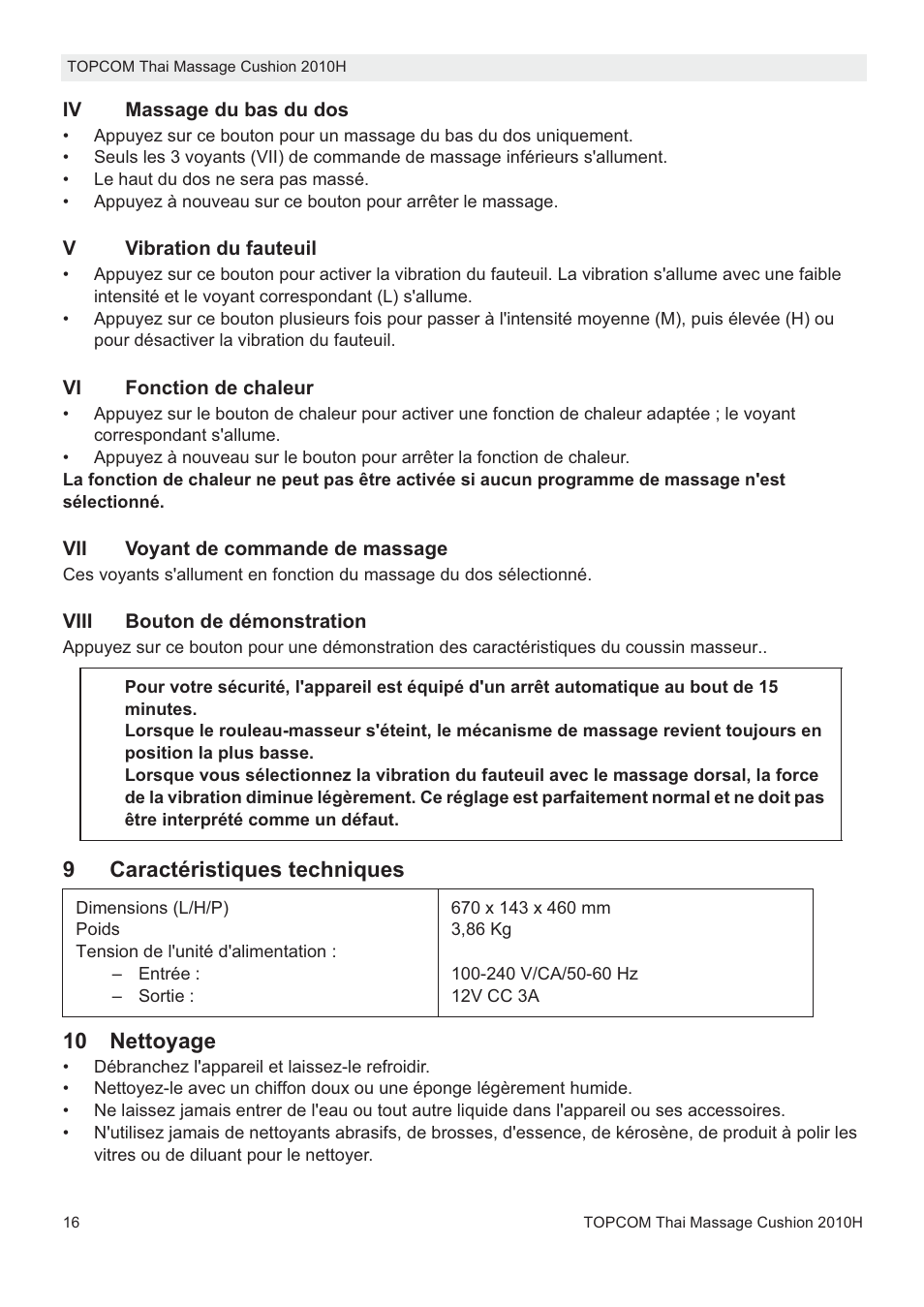 Topcom TMC-2010H User Manual | Page 16 / 72