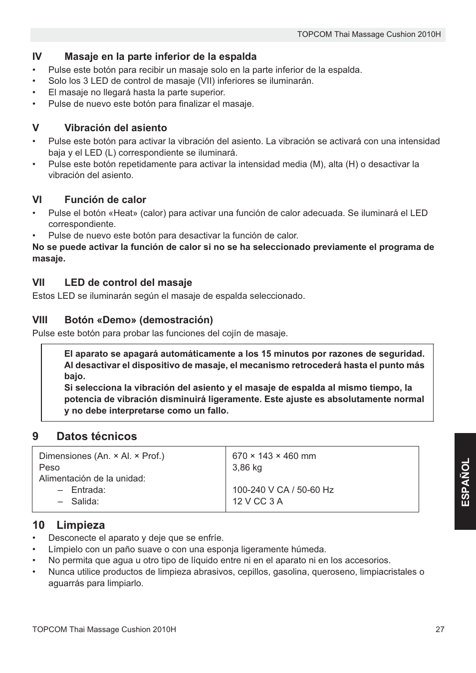 Topcom TMC-2010H User Manual | Page 27 / 72