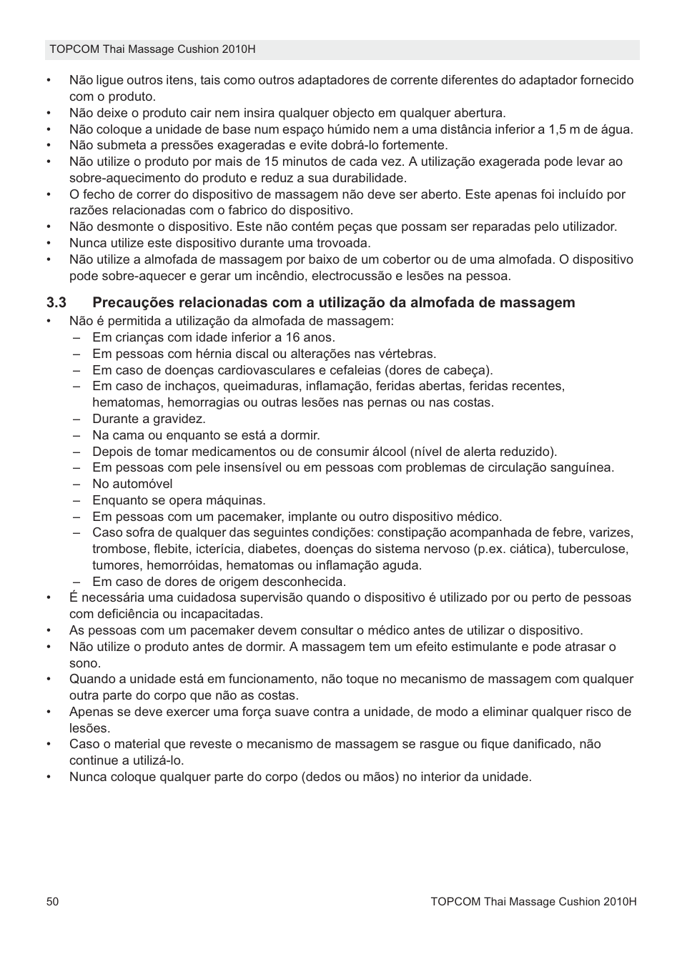 Topcom TMC-2010H User Manual | Page 50 / 72