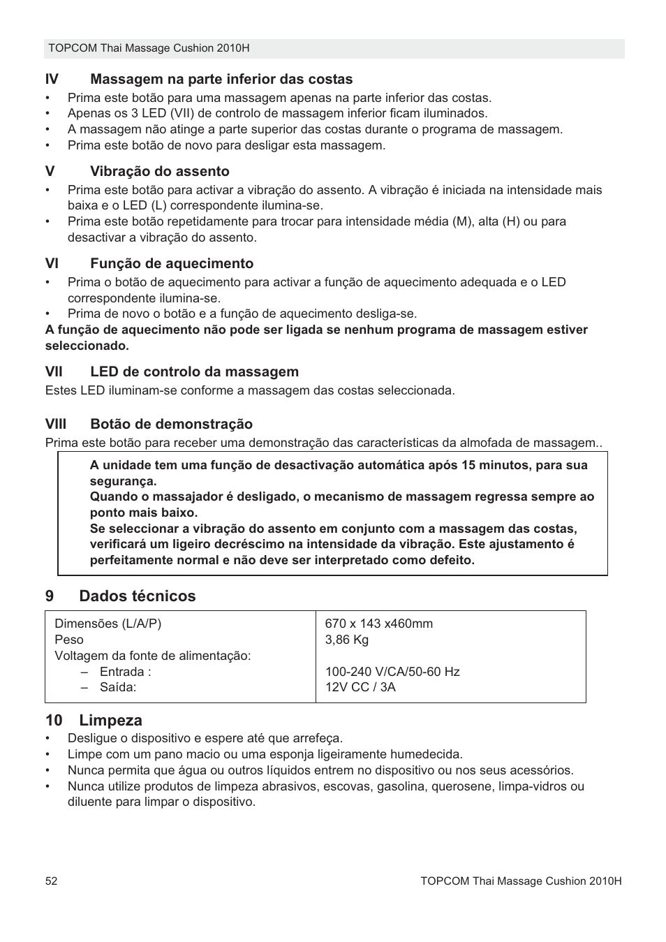 Topcom TMC-2010H User Manual | Page 52 / 72