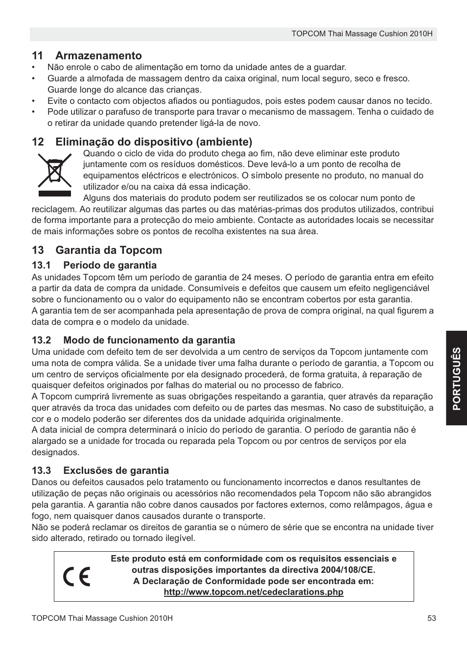 Topcom TMC-2010H User Manual | Page 53 / 72