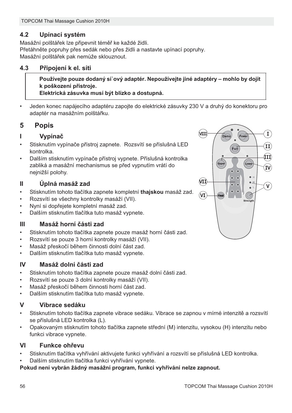 5popis | Topcom TMC-2010H User Manual | Page 56 / 72