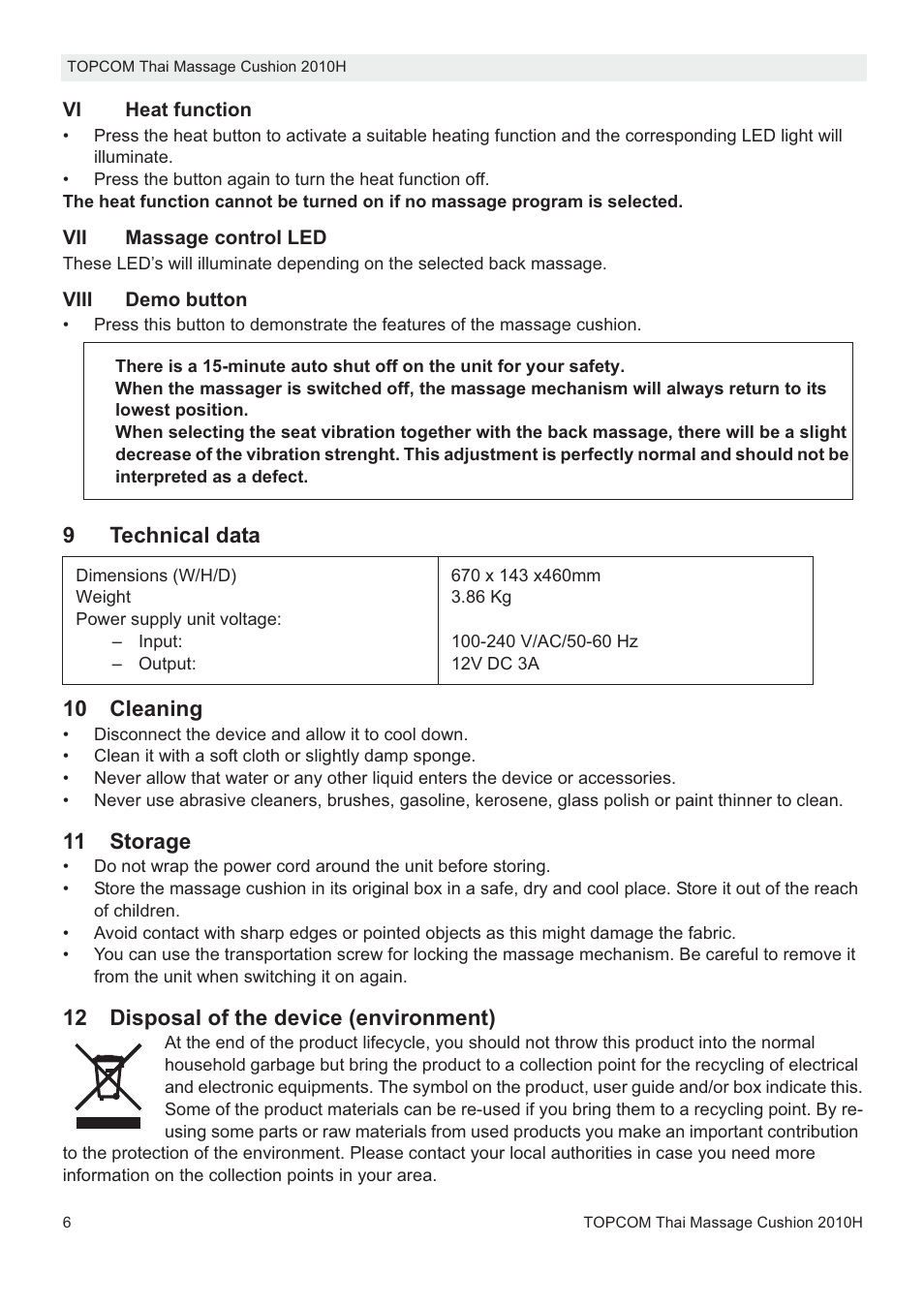 Topcom TMC-2010H User Manual | Page 6 / 72