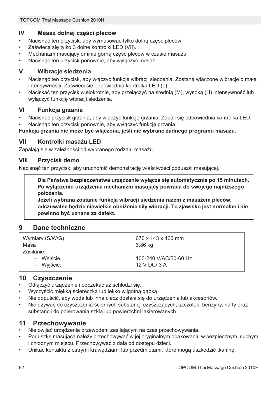 Topcom TMC-2010H User Manual | Page 62 / 72