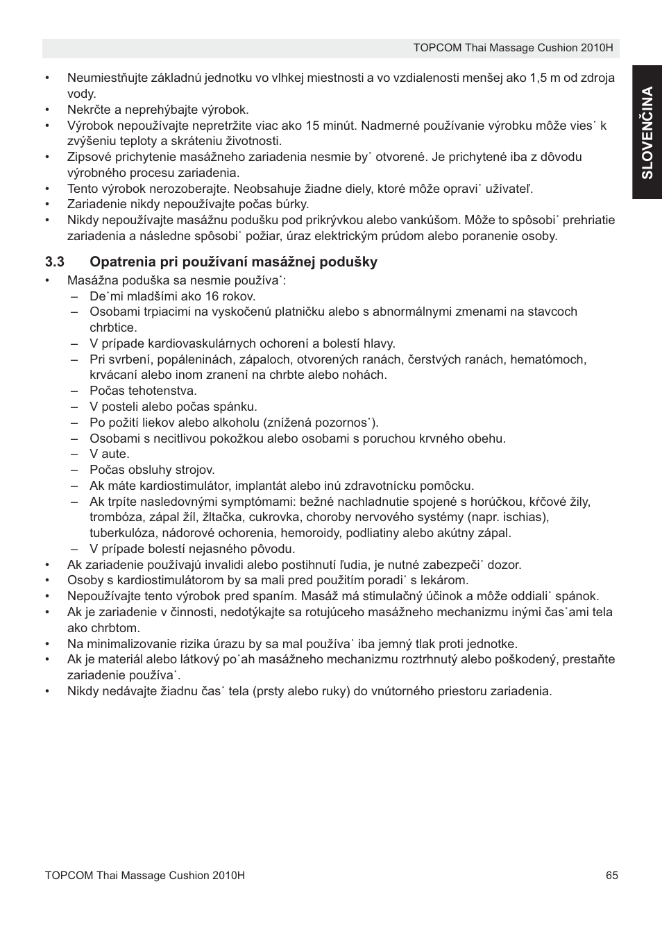 Topcom TMC-2010H User Manual | Page 65 / 72