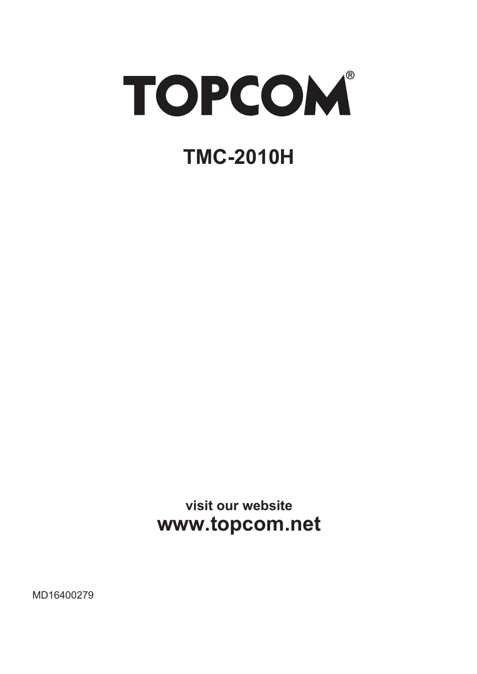 Tmc-2010h | Topcom TMC-2010H User Manual | Page 72 / 72