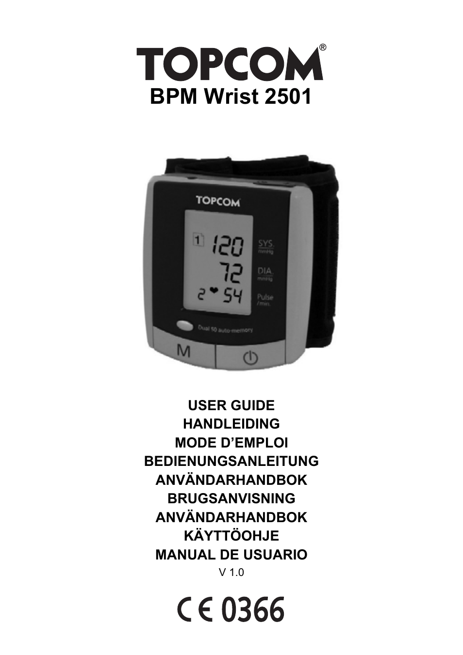 Topcom BPM WRIST 2501 User Manual | 120 pages