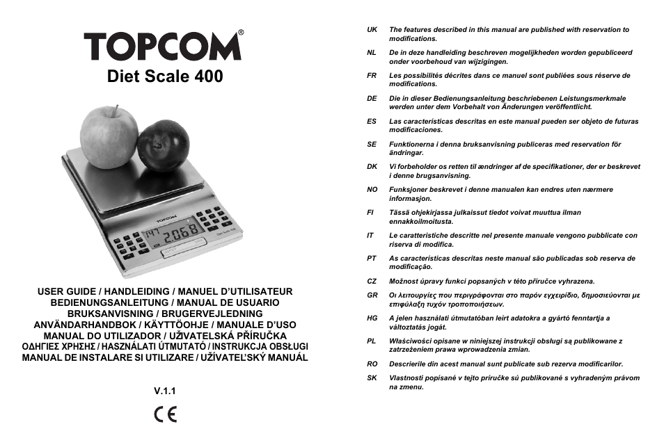 Topcom 400 User Manual | 88 pages