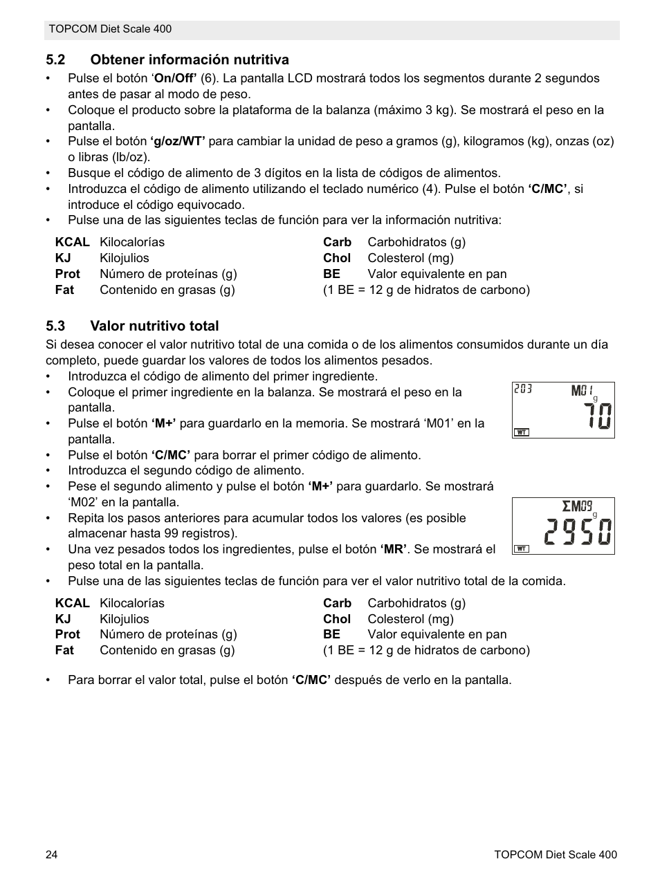 Topcom 400 User Manual | Page 24 / 88