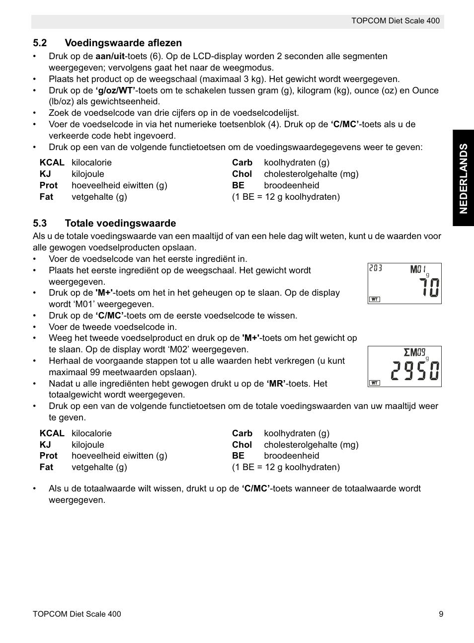 Topcom 400 User Manual | Page 9 / 88