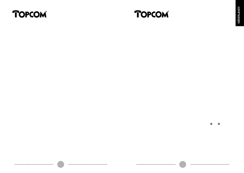 8 probleemwijzer, 9 programmatielijst | Topcom 131 User Manual | Page 8 / 33