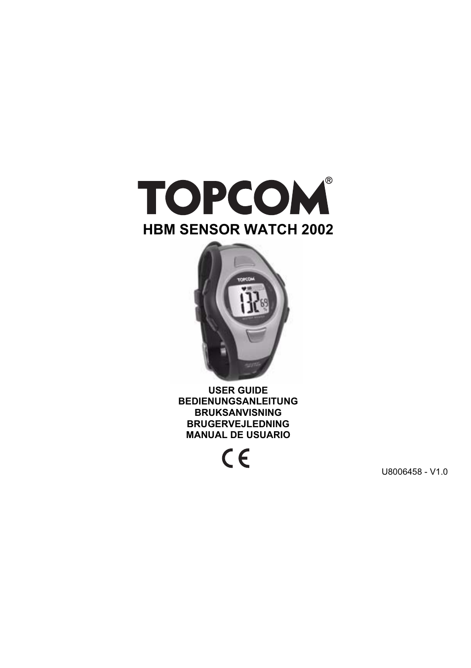 Topcom HBM Sensor Watch 2002 User Manual | 72 pages