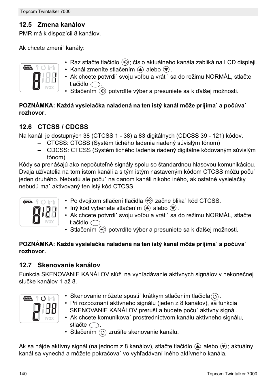 Topcom TWINTALKER 7000 User Manual | Page 140 / 148