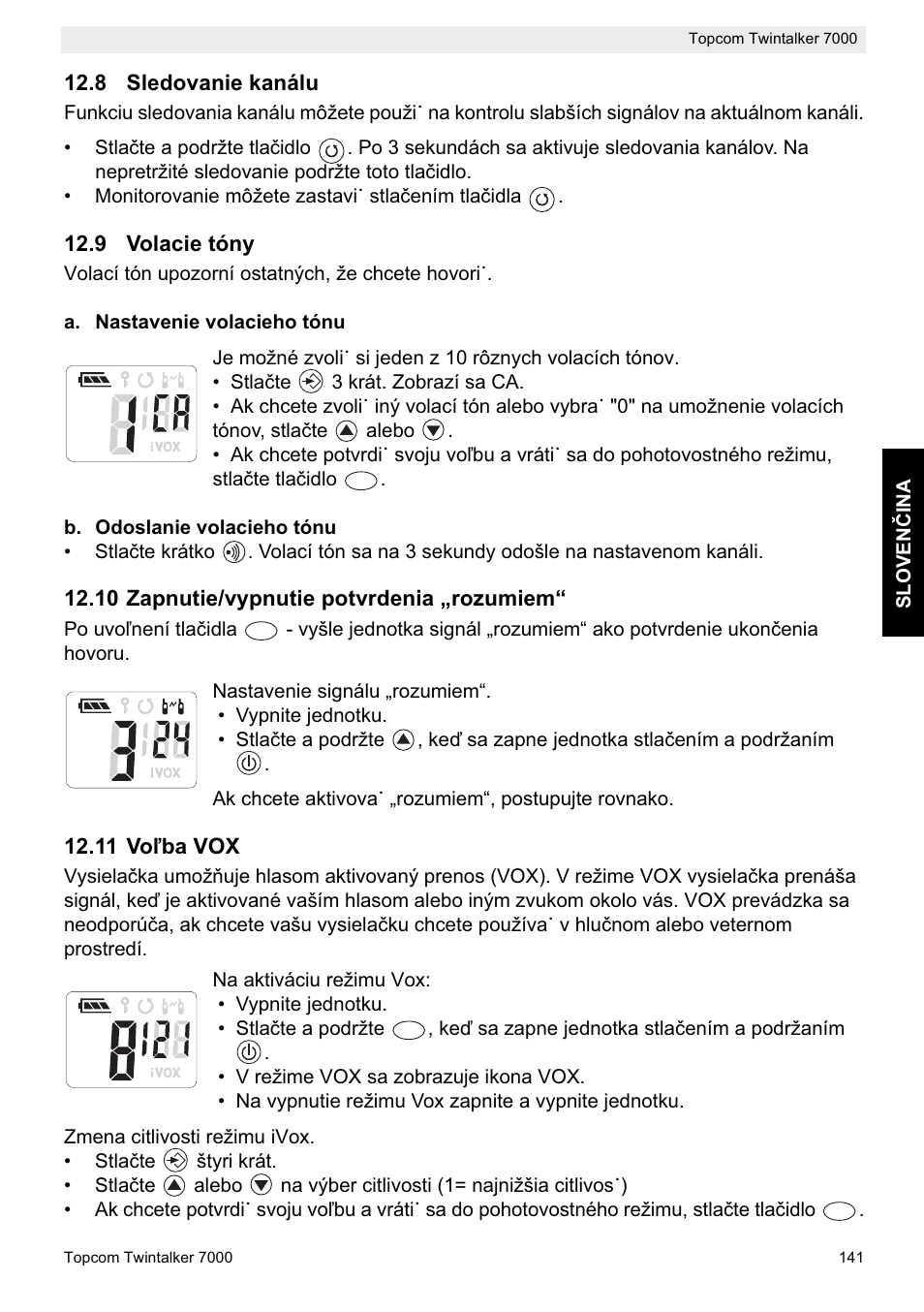 Topcom TWINTALKER 7000 User Manual | Page 141 / 148