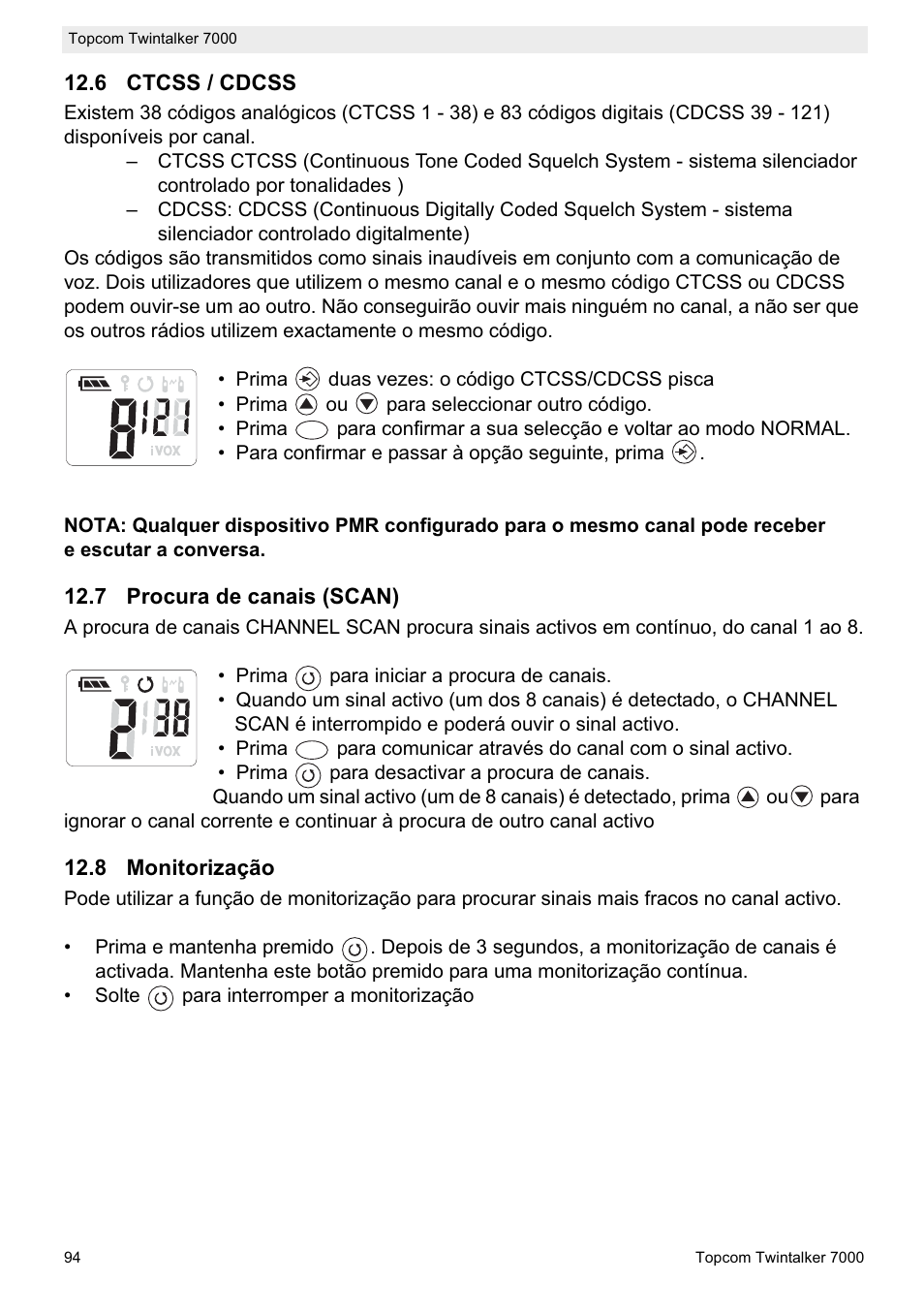 Topcom TWINTALKER 7000 User Manual | Page 94 / 148