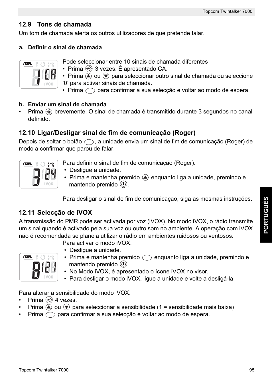 Topcom TWINTALKER 7000 User Manual | Page 95 / 148