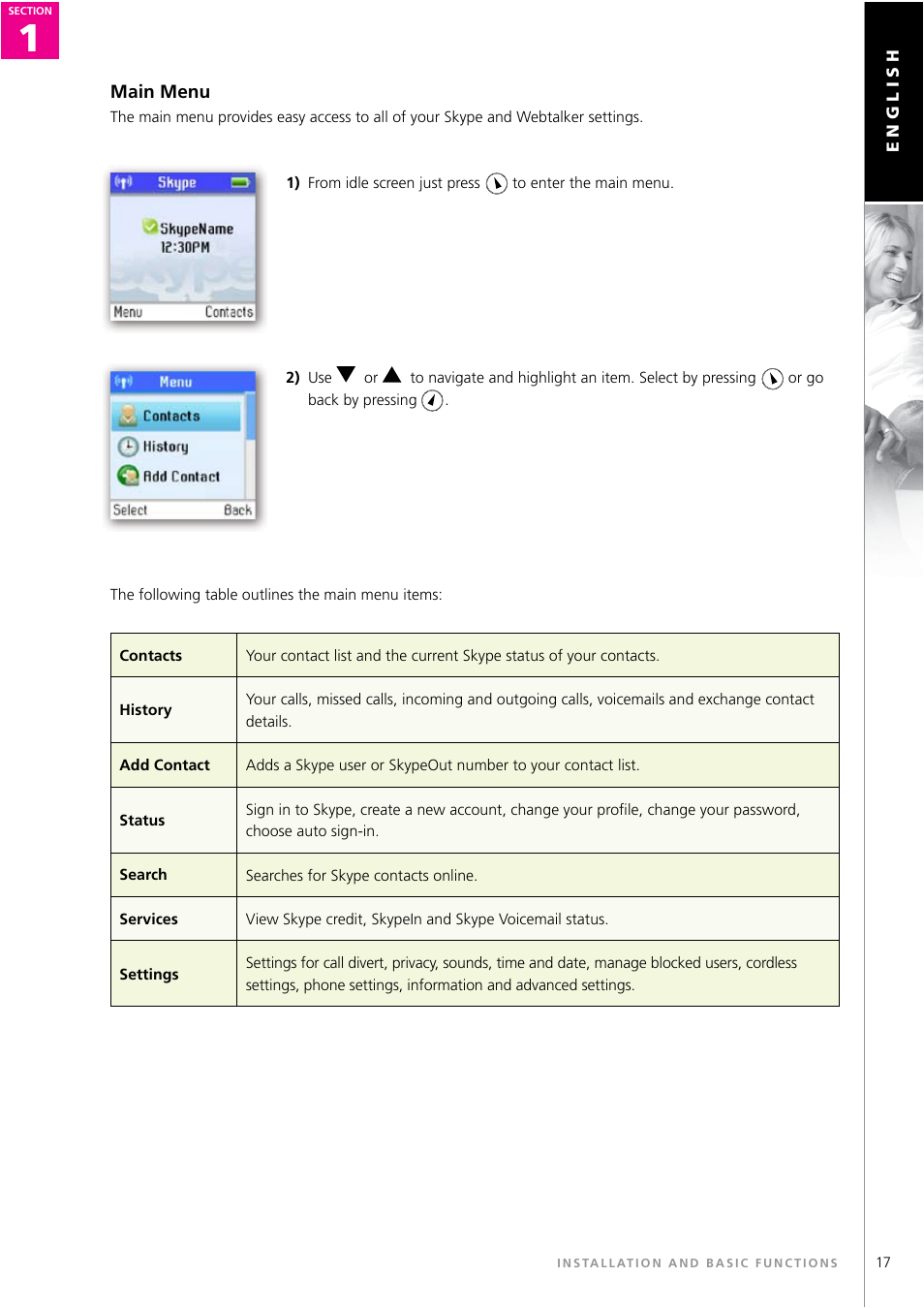 Topcom WEBTALKER 6000 User Manual | Page 17 / 88