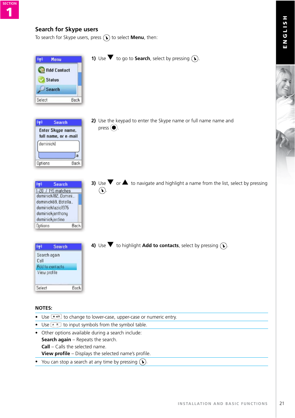 Topcom WEBTALKER 6000 User Manual | Page 21 / 88