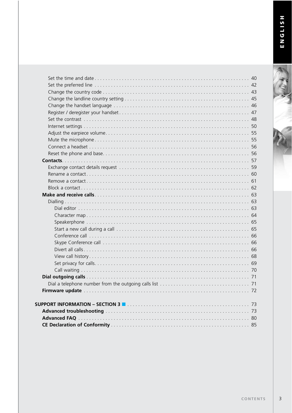 Dear customer | Topcom WEBTALKER 6000 User Manual | Page 3 / 88