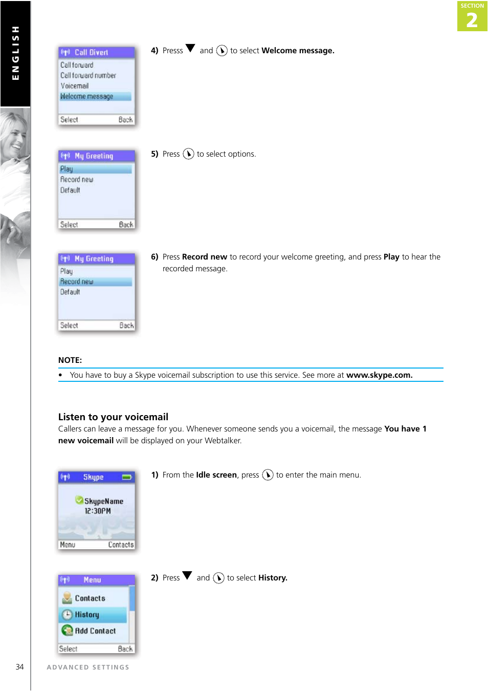 Topcom WEBTALKER 6000 User Manual | Page 34 / 88