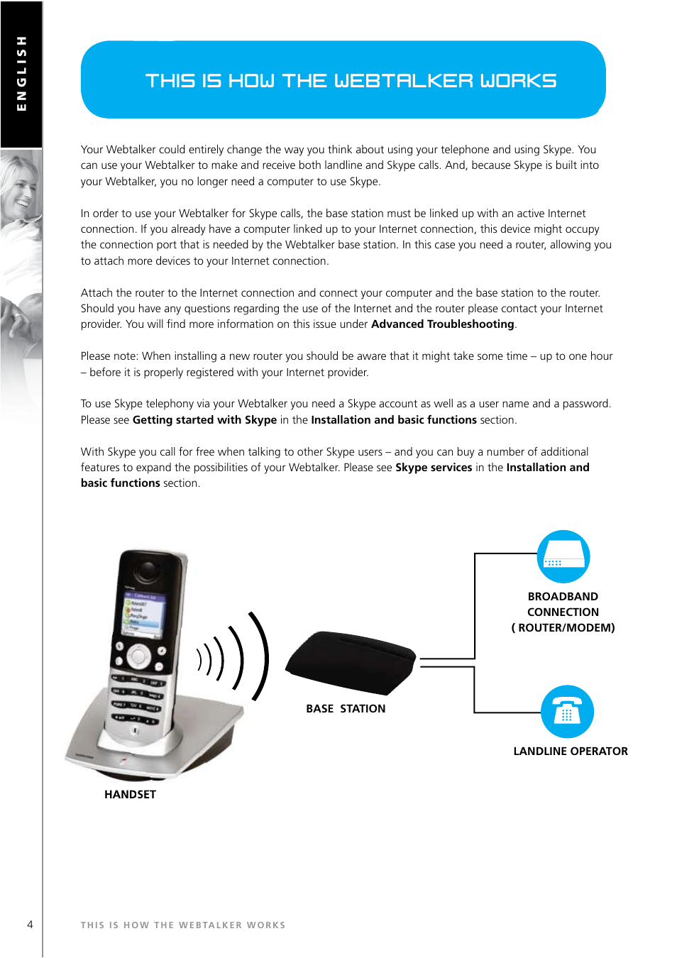 This is how the webtalker works | Topcom WEBTALKER 6000 User Manual | Page 4 / 88